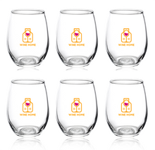 Load image into Gallery viewer, Custom Stemless Wine Glass